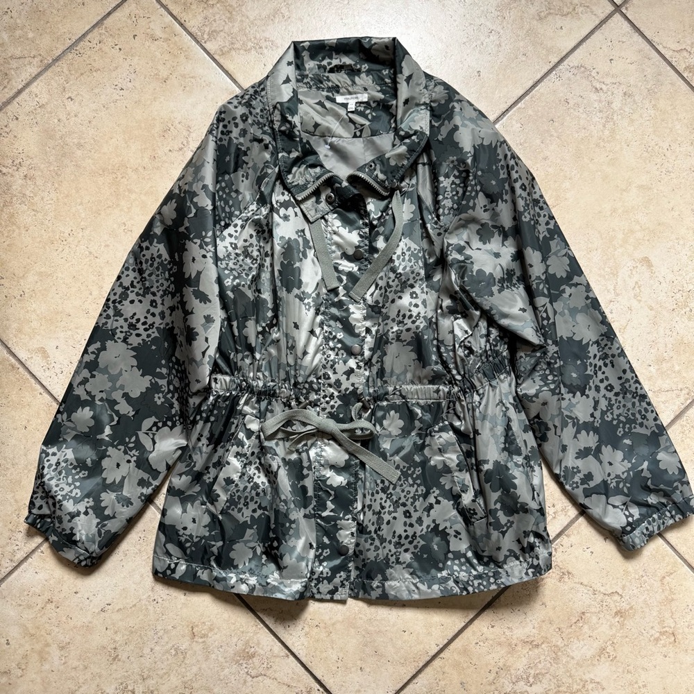 Maurices Floral Camouflage Jacket - Gray and Black